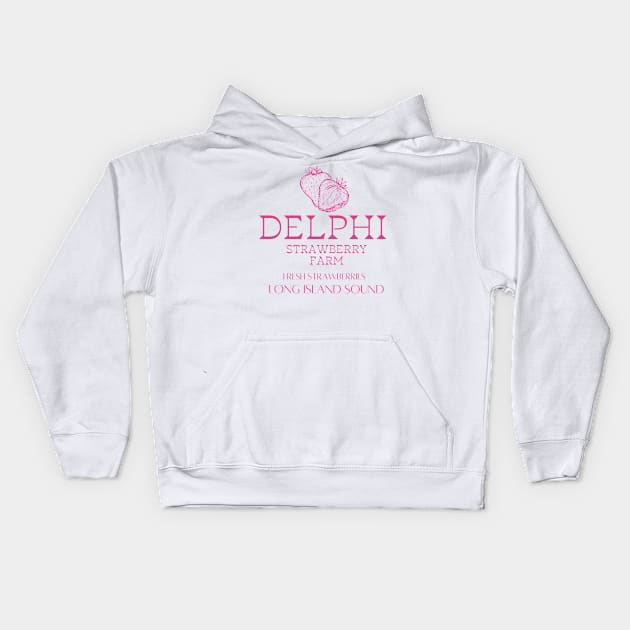 Delphi Strawberry Farm Kids Hoodie by RexieLovelis